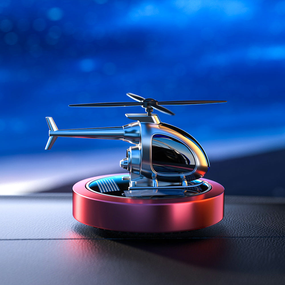 Perfume Solar Power Helicopter Air Freshener
